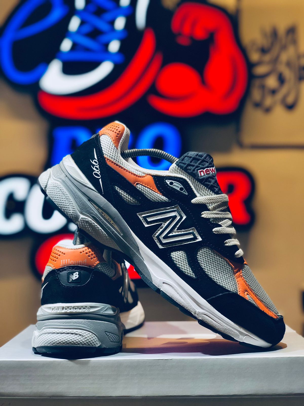 New Balance 990 Black Orange